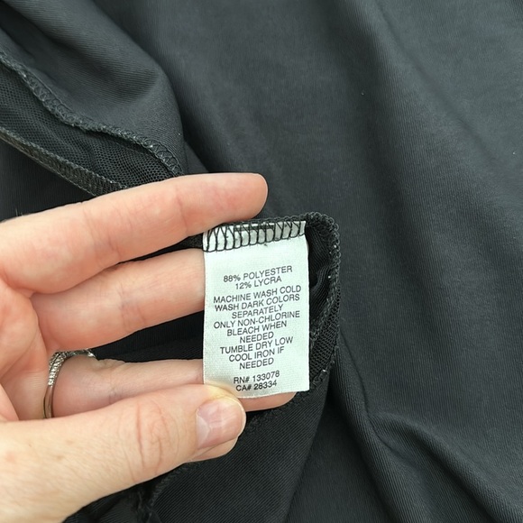 Lucky in Love Tennis Tank Top Black Small Preppy Sporty Pickleball Athletic Gym - Picture 6 of 6